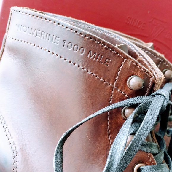 WOLVERINE Men\'s 1000 Mile Boot in Horween Leather Handcrafted in the USA main image 12